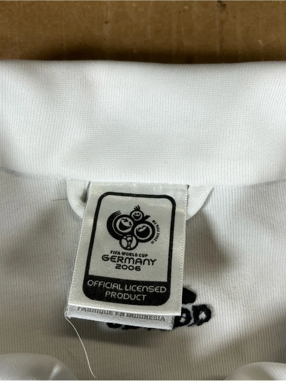 VTG Adidas 2006 FIFA World Cup Germany Koln Track Jacket Mens L White Zip Soccer